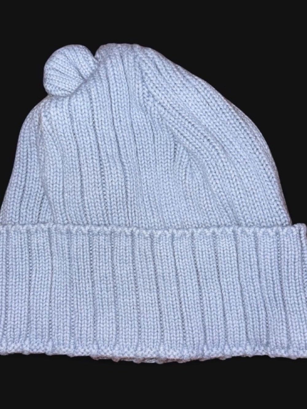 Carter's Light Blue Ribbed Knit Beanie Hat